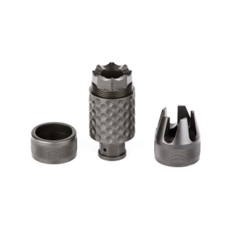 Spikes Barking Spider2 30 Caliber Muzzle Brake 5/8-24 Black Nitride 4140 Chromoly Steel