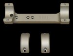 DNZ Game Reaper One-Piece Scope Mount with 1-Inch Rings Silver Medium Height