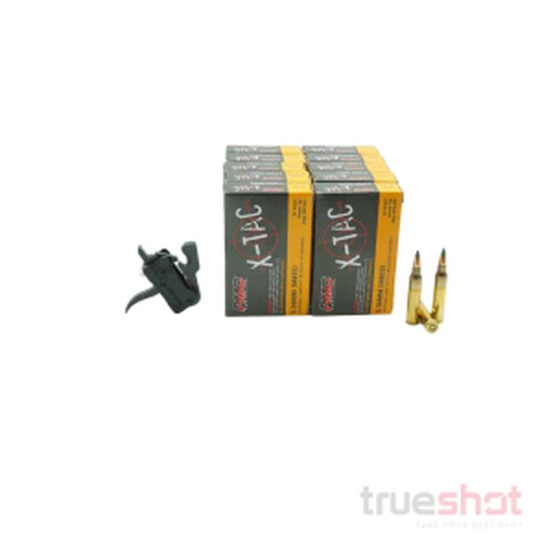 Rise Armament Rise Rave 140 Curve Drop-In AR Trigger Bundle with 200 Rounds PMC Ammo