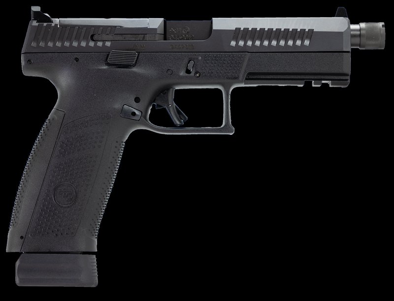 CZ-USA P-10 F SR OR 9mm 5.1" 21rd Optics-Ready Pistol w/ Threaded Barrel & Suppressor-Height Sights - Black