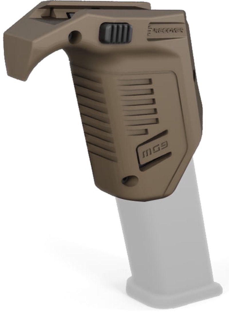 Recover Tactical MG9 Picatinny Rail Angled Grip - Glock 9/40 Double Stack Tan