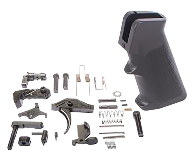 ATI ATIATI15LPKNANO Saf-T-First Lower Parts Kit AR-Platform Black Grip, Black St
