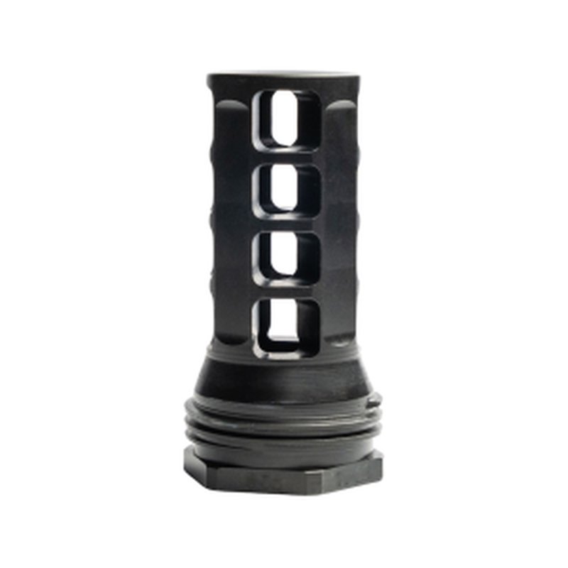 HUXWRX QD Muzzle Brake 7.62mm AR-10, LR-308 1/2"-28 Thread Black