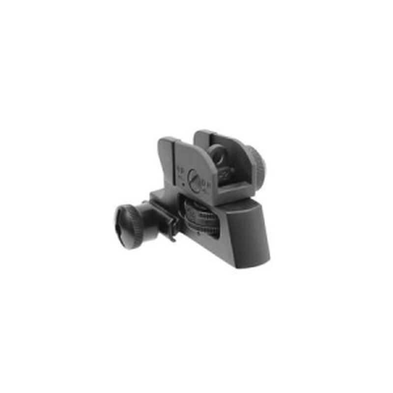 Leapers Detachable Compact Rear Sight with Full Windage and Elevation Adjustment