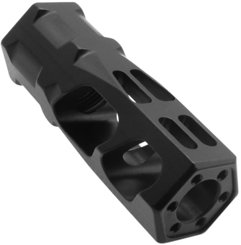 ABC Rifle Company Hexagon Style AR-15 Muzzle Brake 5.56 NATO .223 Remington 1/2x28