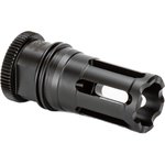 Griffin Armament DUAL-LOK Closed Tine Flash Hider 5.56mm 1/2-28 Thread Steel Black