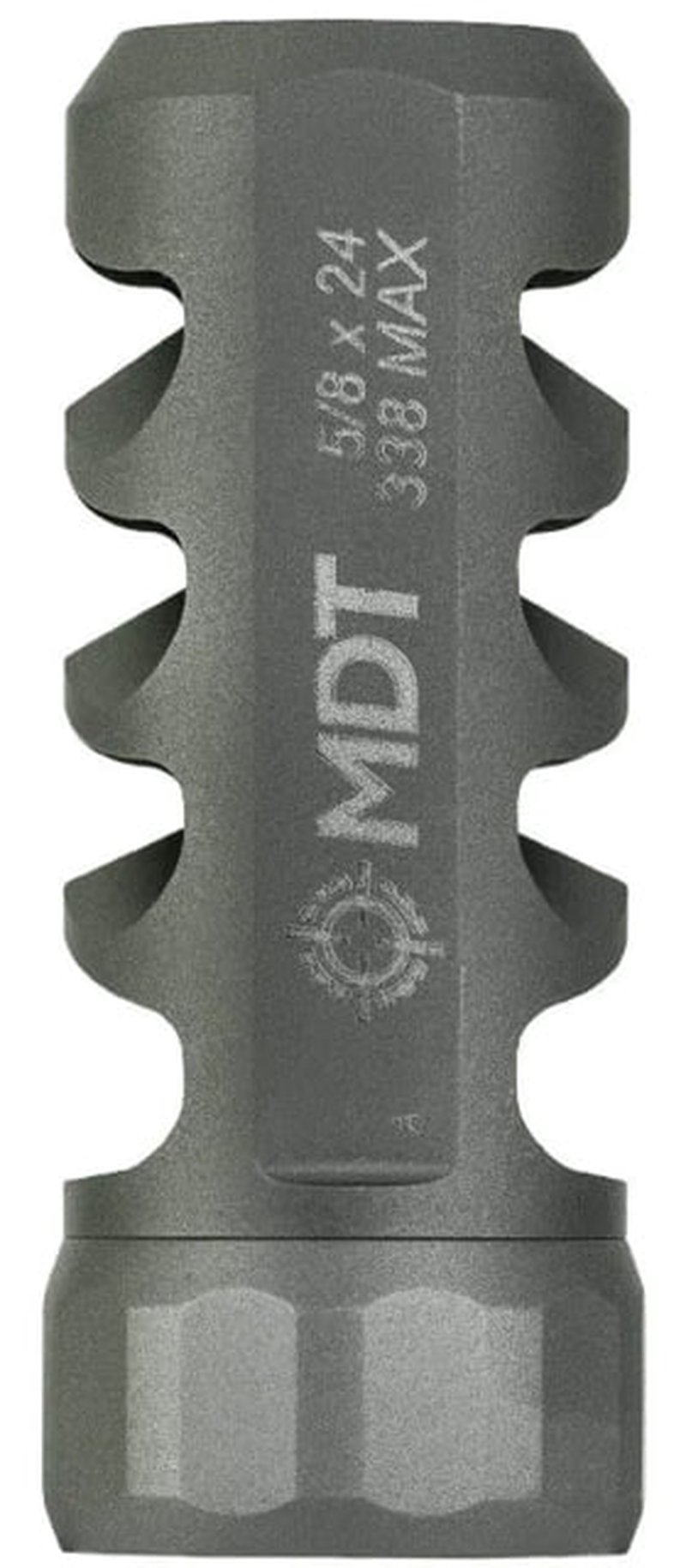MDT Hunt Brake Black Titanium 5/8"x24 30 Cal Magnum