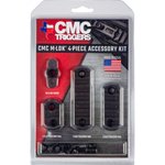 CMC Triggers 81724 M-LOK 4-Piece Rail Kit Black Anodized Aluminum