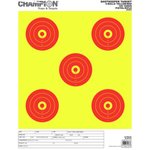Champion ShotKeeper 5-Bullseye Bright Yellow Targets - 25 Count