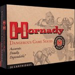 Hornady 82322 Dangerous Game 375 H&H Magnum 300gr Solid 20-Round Box