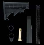 TacFire Mil-Spec AR-15/M4 Stock Kit with 6-Position Buffer Tube Black MAR084