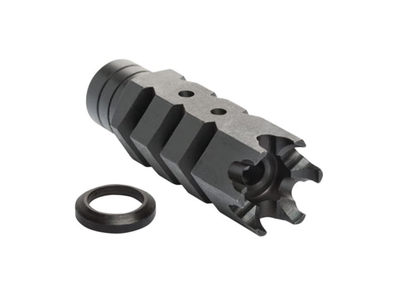 ATI Outdoors AR-15 223/5.56 Shark Muzzle Brake 1/2x28 Steel Crush Washer Black
