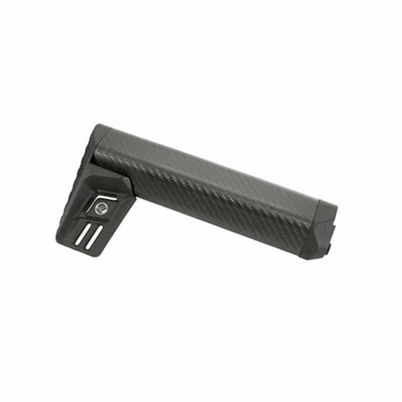 Lancer Round Carbon Fiber Stock Fixed A2 Length Black