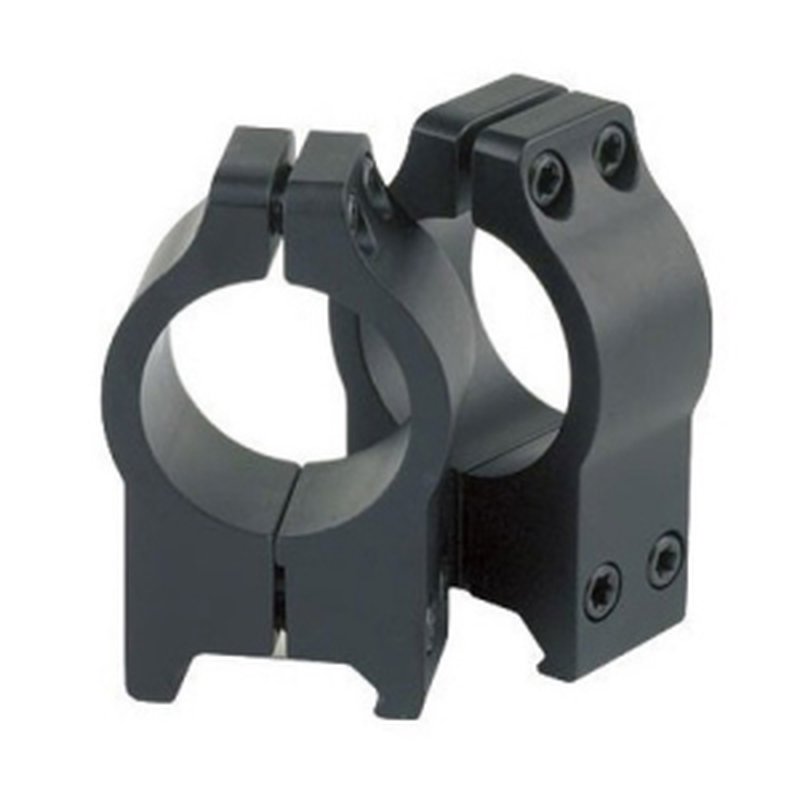 NIKKO STERLING Platinum 1" Medium Scope Rings | Black