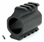 Tacfire AR15 0.936 Low Profile Gas Block Mil-Spec Aluminum with Pin Top Rail