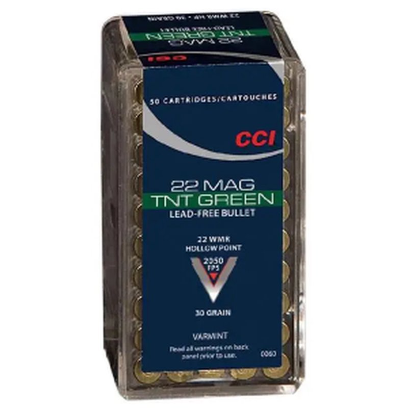 CCI Maxi-Mag TNT 22 WMR 30 Grain Jacketed Hollow Point