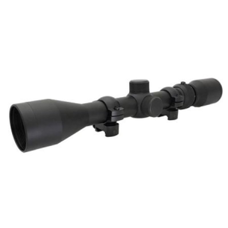 Weaver 3-9x40mm Riflescope with Dual-X Reticle and Scope Rings