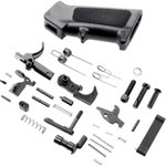 CMMG 55CA6B8 Lower Parts Kit AR-15 Single-Stage Trigger Ambidextrous Lever Safety Black