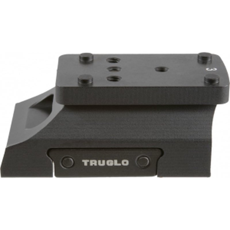 Truglo TG8977B Riser Mount Black Anodized Universal Aluminum AR Platform
