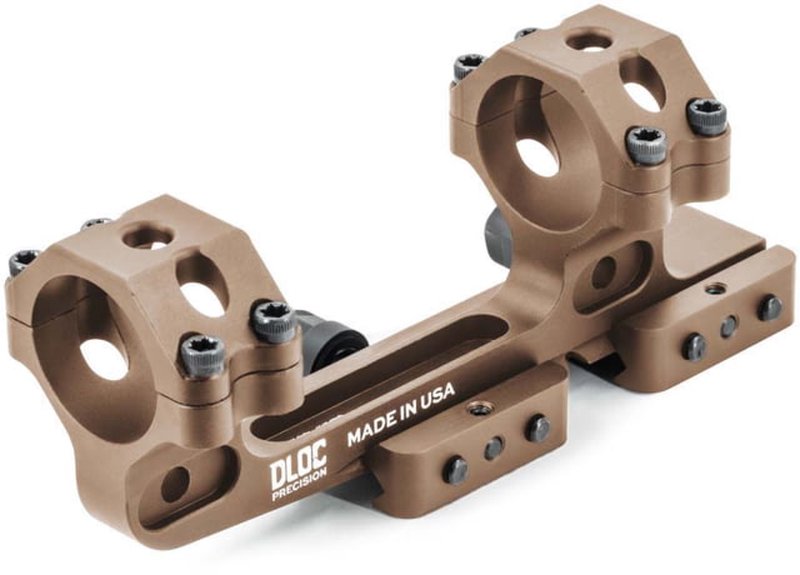 DLOC Precision Cantilever Scope Mount - 30mm, 2.05" centerline, Tan Picatinny