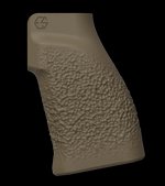 Edgar Sherman Design Pebble Grip Coarse FDE AR-15/AR-10 Pistol Grip (ESD-PEB-C-FDE)