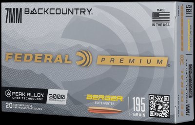 Federal 7mm BackCountry Terminal Ascent Bonded 195 Grain Ammo
