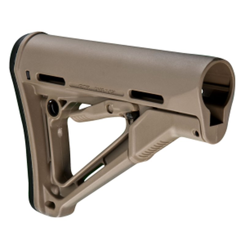 Magpul MAG310-FDE CTR Carbine Stock Flat Dark Earth Synthetic for AR-15, M16, M4 with Mil-Spec Tube