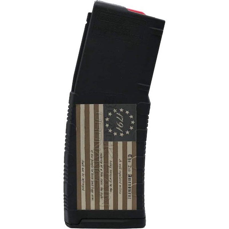 Black Rain Ordnance BRO 30-Round Magazine 5.56x45 Laser Engraved 1791 Flag BROMG30AFLG91
