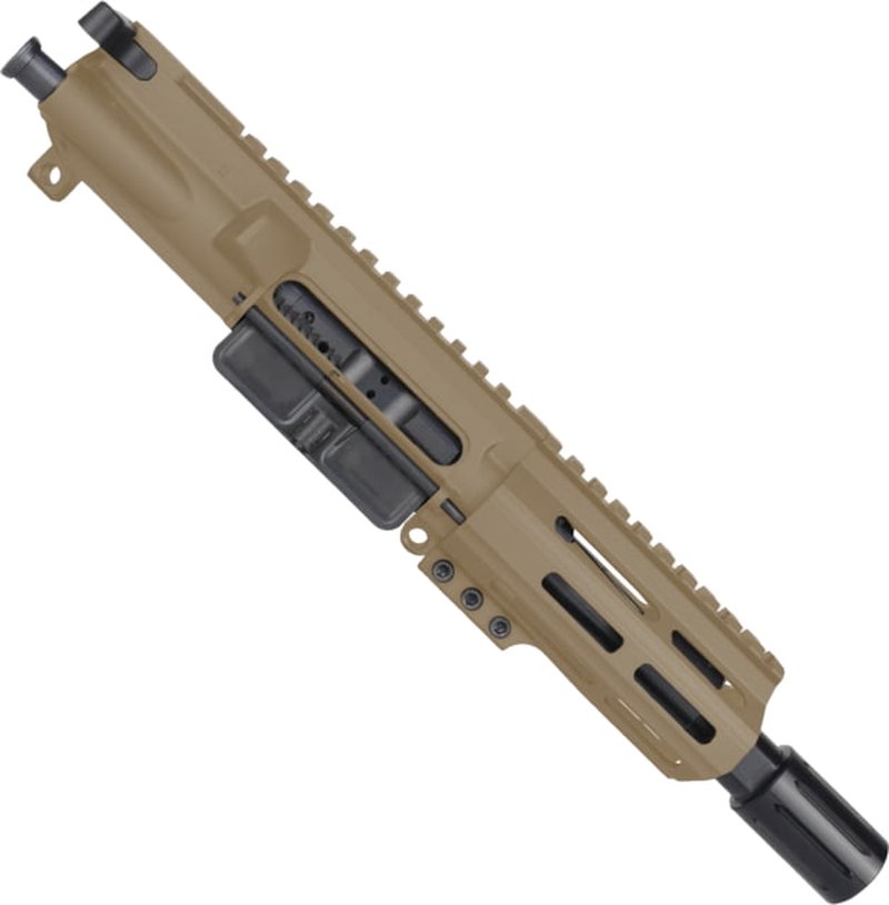 ABC RIFLE COMPANY AR-15 .223 Remington/5.56x45mm NATO Micro Pistol 5in Barrel M-LOK Handguard Upper Receiver w/BCG And Charging Handle