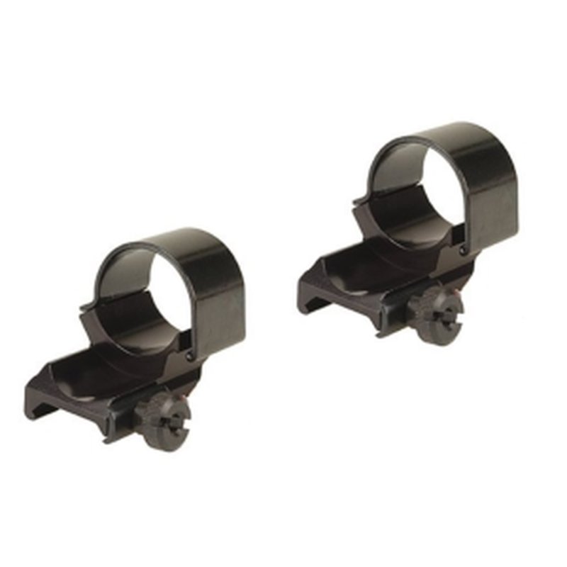 Weaver Top Mount Weaver Extended 1" Scope Rings Gloss Black High
