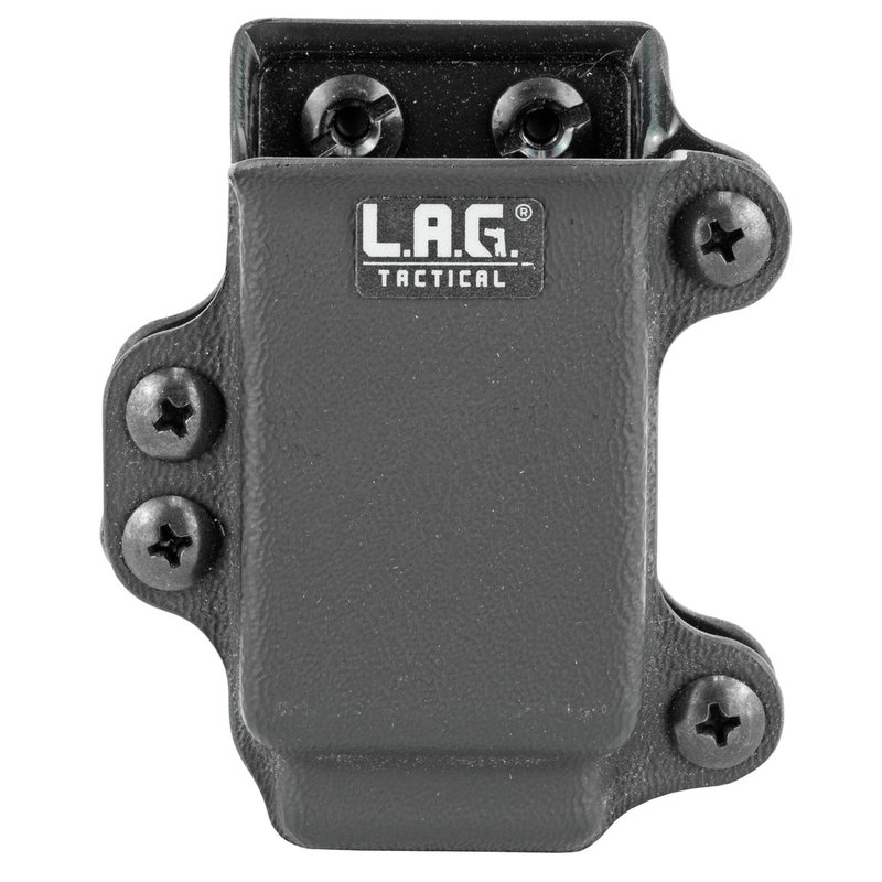 L.A.G. Tactical Single Pistol Magazine Carrier Double-Stack .45/10mm Kydex Black 34002