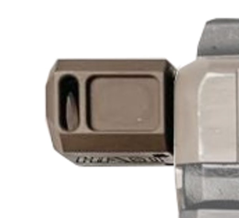 Herrington Arms HC9C 3.0 Glock 19/17/26 pistol compensator 1/2-28 FDE/Black