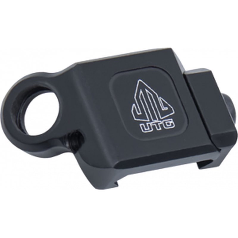 UTG Leapers TL-SWPM01 Angled QD Sling Swivel Adaptor Black Aluminum