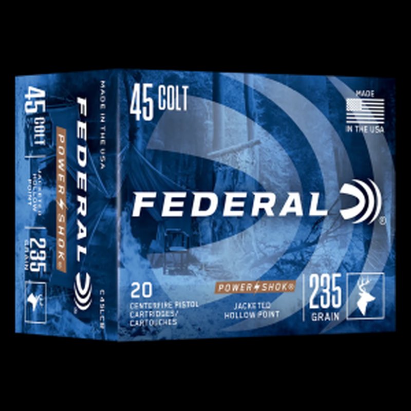 Federal Power-Shok 45 ACP 235gr JHP 20 Round Box Jacketed Hollow Point