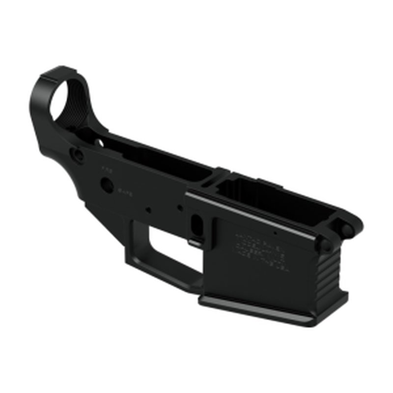 Lantac Raven LA00267 AR-15 Billet Lower Receiver, Rifle, .223 Rem/5.56 NATO, Semi-Auto, Flared Magwell, BAD 45° Safety Cut, Black Anodized.