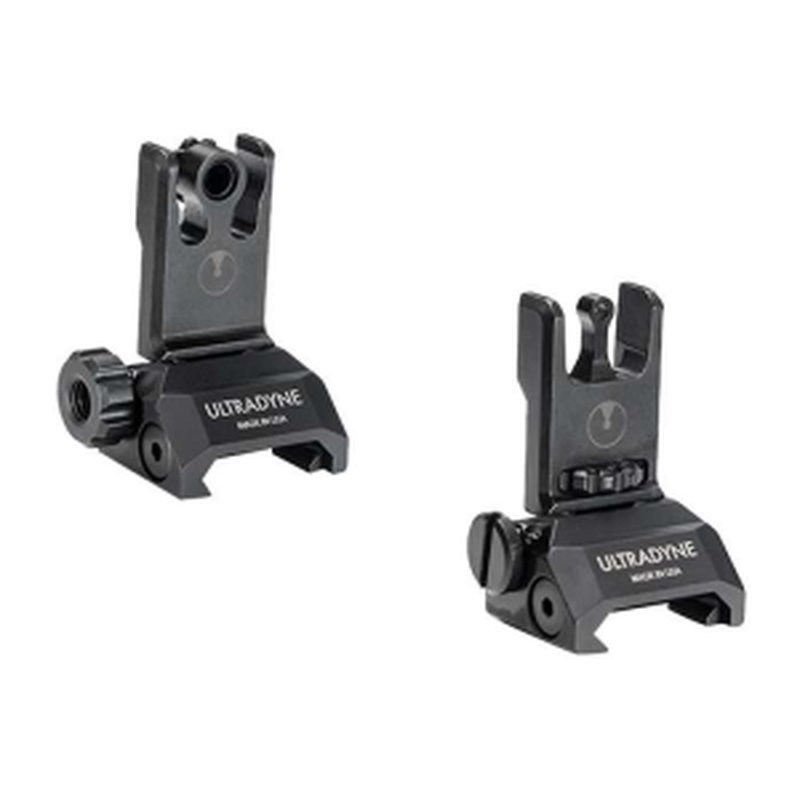 Ultradyne C2 Folding Front Sight and Rear Sight Combo Aperture Black UD10014