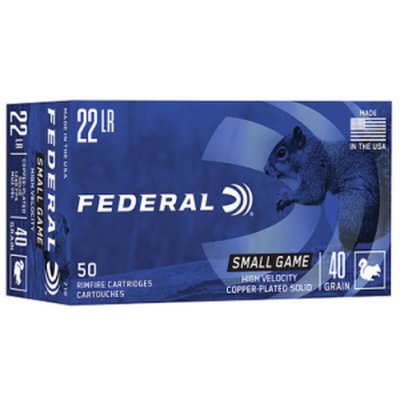 Federal 710 GameShok .22 LR 40gr Copper-Plated SP 50-Round Box