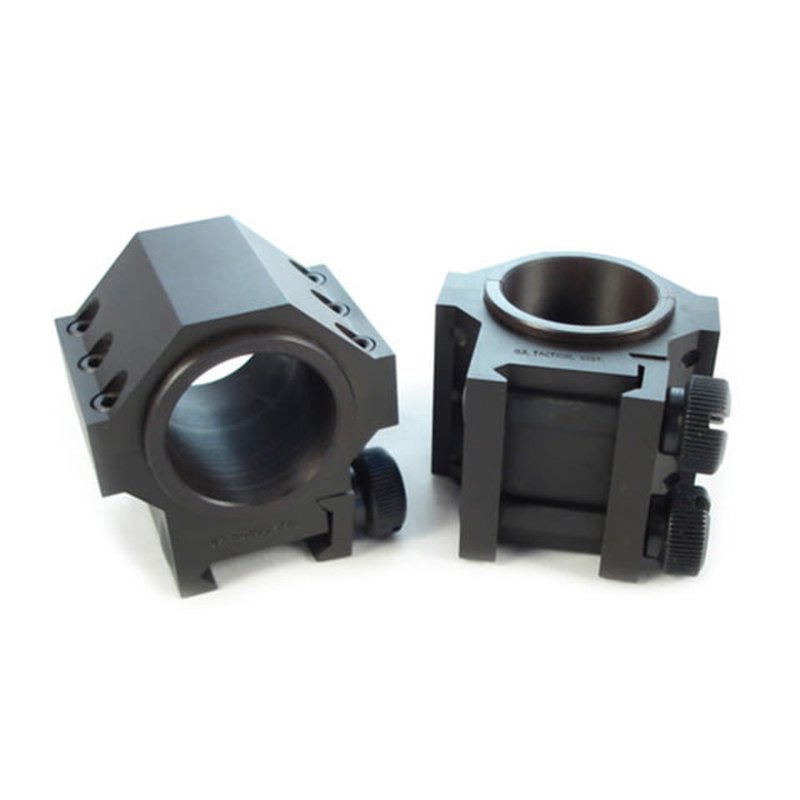 Kensight USTS Double Width Steel Scope Rings 0.940in Low Profile Smooth Black