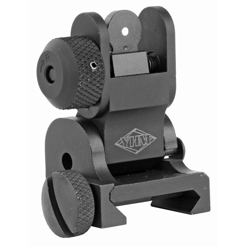 Yankee Hill Machine Co Flip Rear Sight AR-15 Picatinny Mount Black YHM-9680