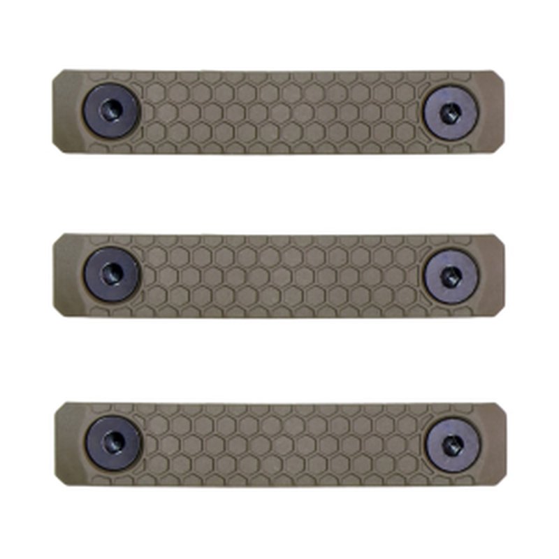 Slate Black Industries SG-2-FDE 2-Slot M-LOK Rail Slate Panels (3-Pack) Flat Dark Earth