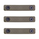 Slate Black Industries SG-2-FDE 2-Slot M-LOK Rail Slate Panels (3-Pack) Flat Dark Earth