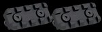 Samson KeyMod 2 Rail Kit Black Hardcoat Anodized Aluminum