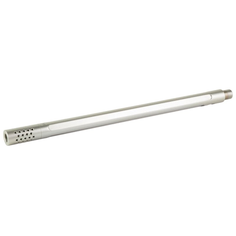 True Precision Rimfire Barrel, 22LR, Fluted, Bull Profile, Threaded, Multi-Port Compensator, Fits 10/22, Satin Finish, Stainless Steel
