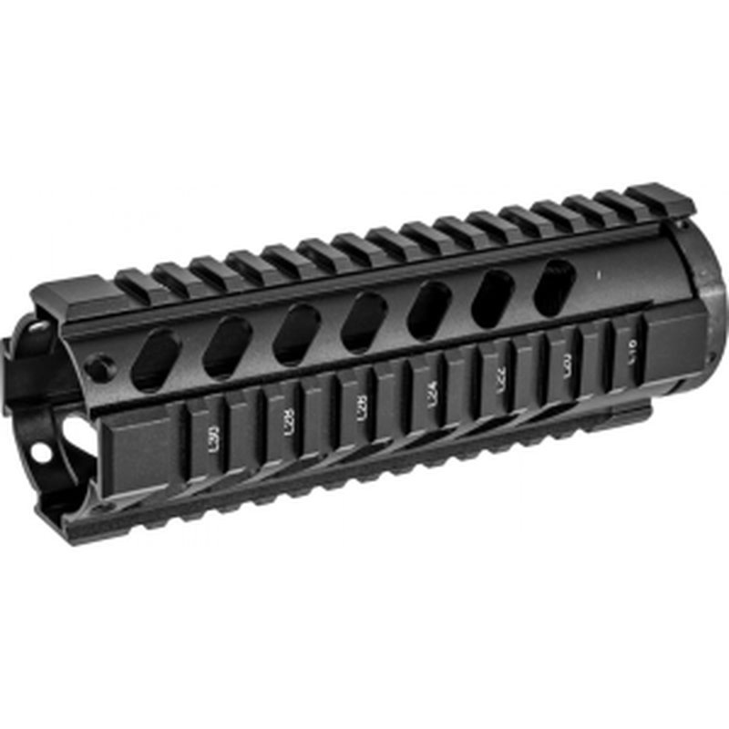 Aim Sports MT060 AR Handguard 7 inch Carbine & Free-Floating Style Made of Aluminum with Black Anodized Finish & Quad Rail