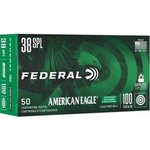 Federal American Eagle 38 Special 100 Grain Lead-Free Ammunition