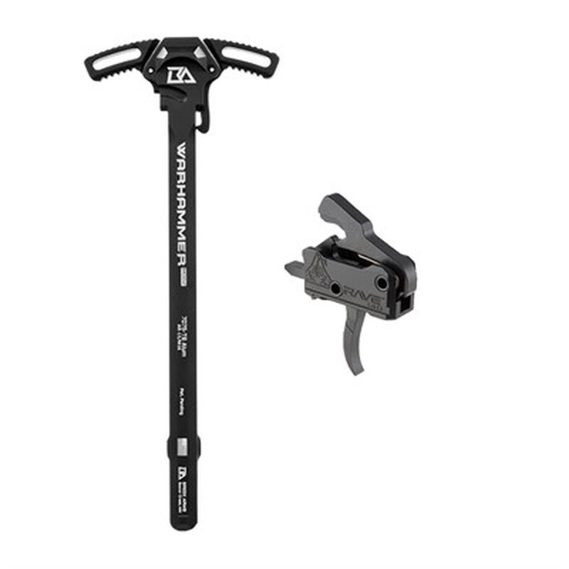 RISE ARMAMENT AR-15 RA140 RAVE TRIGGER & WARHAMMER MOD2 CHARGING HANDLE BUNDLE