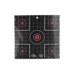 Birchwood Casey 35212 Dirty Bird Sight-In Bullseye Tagboard Hanging 12" Black/Red 12 PK