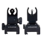 Ultradyne USA C4 Folding Front & Rear Sight Combo UD Black Flip-Up Set