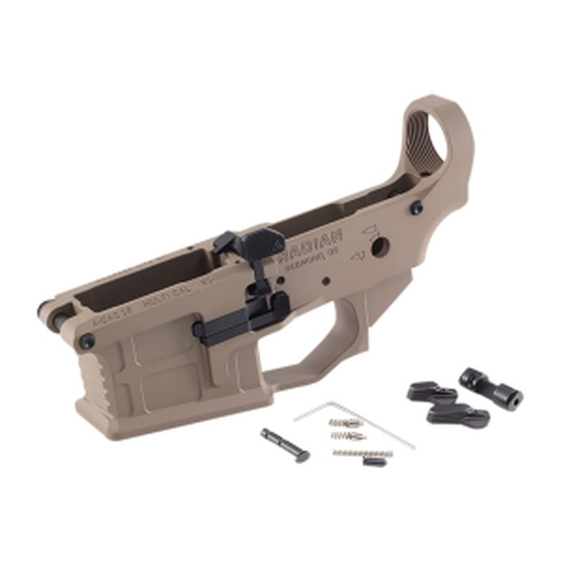 Radian Weapons R0390 A-DAC 15 Lower Receiver FDE, Fully Ambi Controls, Talon 45/90 Safety, Ext. Bolt Catch, Left-Side Mag Release, Right-Side Bolt Release, Enhanced Takedown Pins