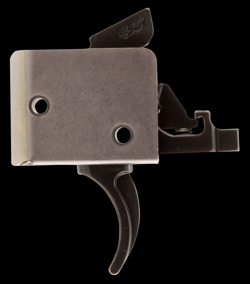 CMC Triggers AR-15 Drop-In Two-Stage Curved Trigger 2-4 lb Pull Black Silver 93502